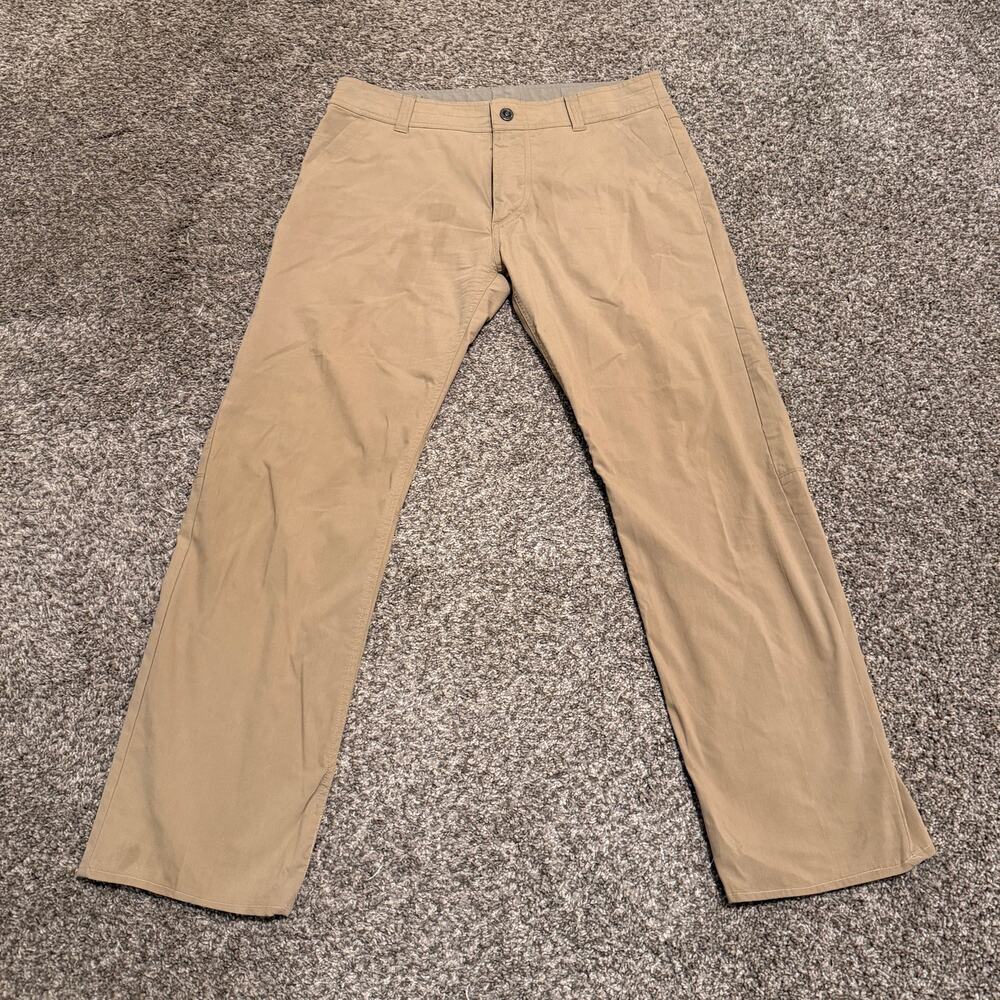 KUHL Slax Pants Mens 34x30 (Tag 34x32) Khaki Enduro Klassik Fit Hiking